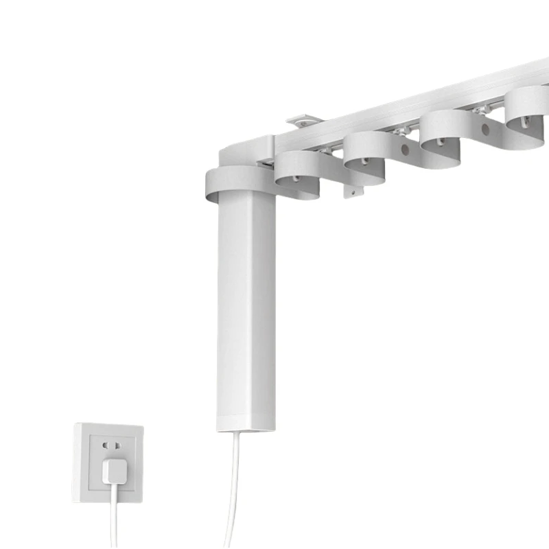 Autorail Tuya Curtain Motor with Wave Ripple Fold WiFi Control Automatic Aluminium Track motorized curtains