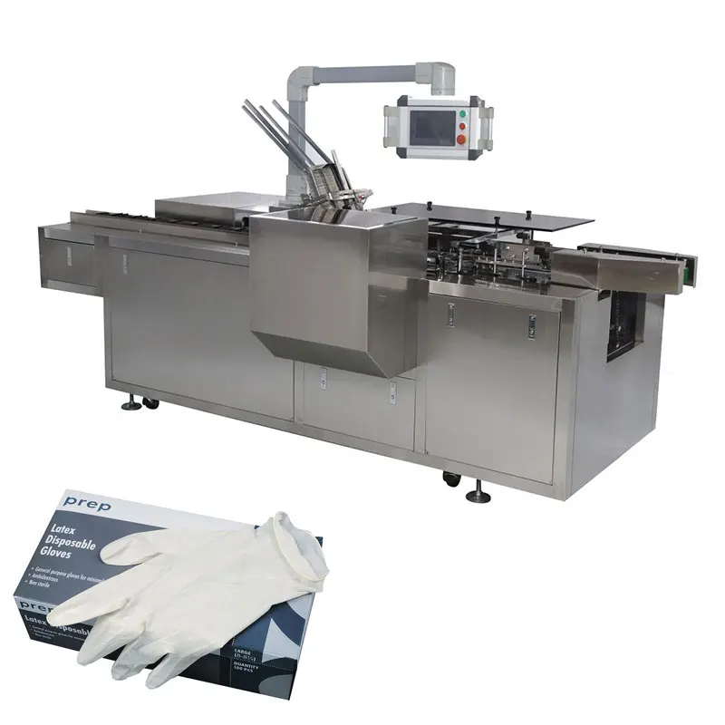 Factory Automatic carton sealing machine nitrile gloves box packing sealing boxing machine