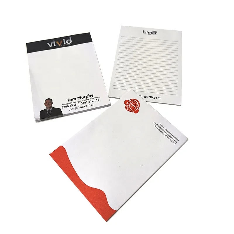 Custom Logo A6 Printed Daily Weekly Memo Pad Planner To Do List Notepads for office