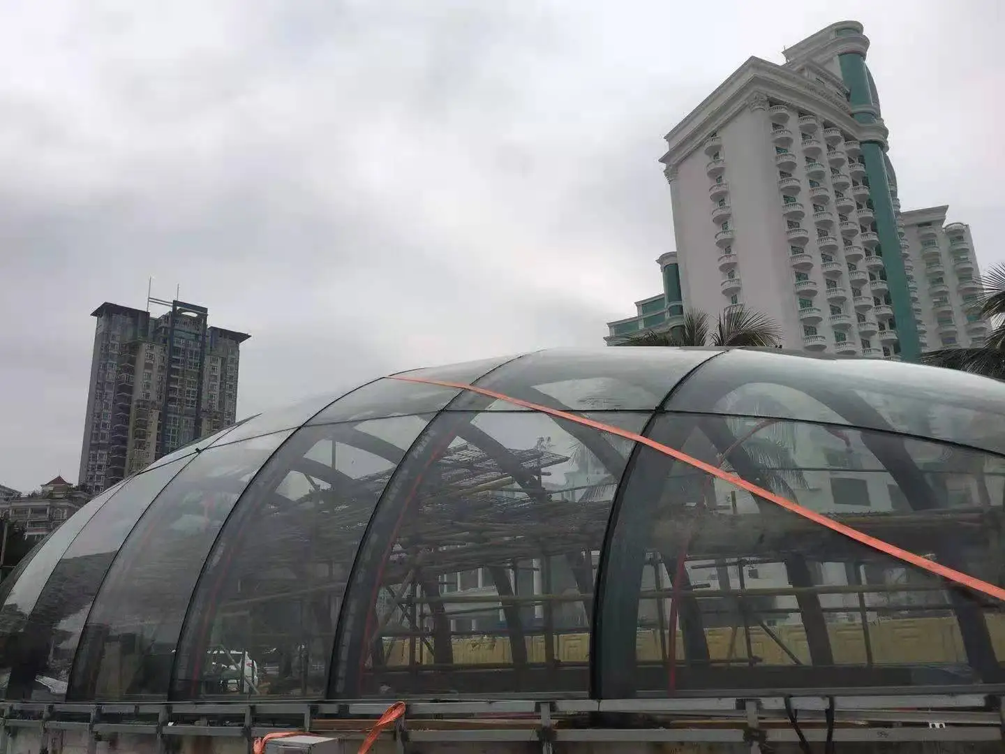 Good Quality Low E Bent Curved Tempered Laminated Insulated Glass for Building Curtain Wall Facade