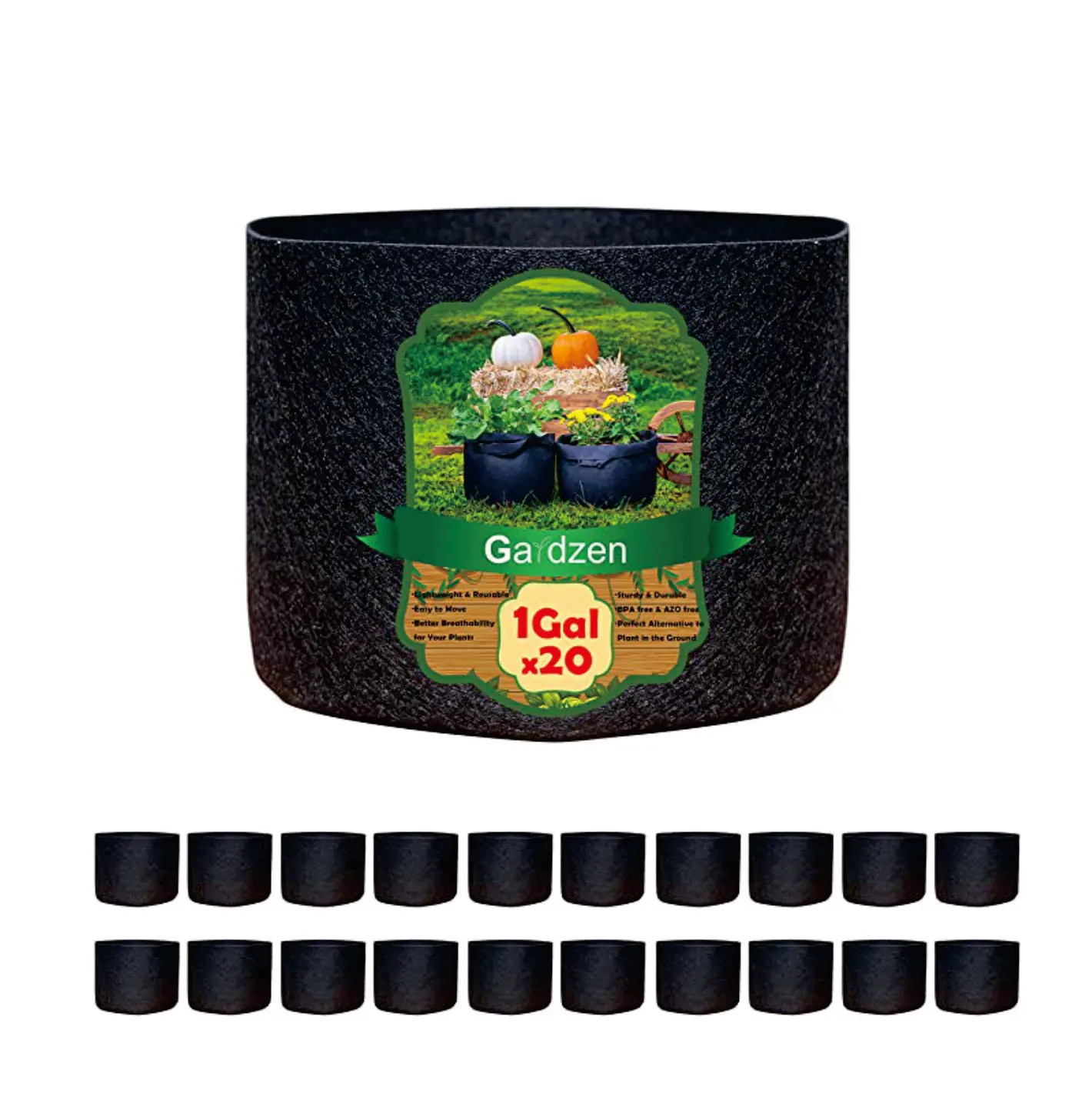 1 3 5 7 10 15 20 25 30 35 50 Gallon Felt Plant Grow Bags felt plant barrel Thickened Garden Non Woven Felt Flower Pot