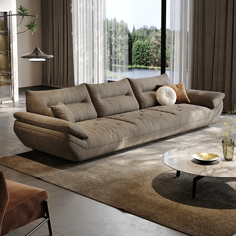 Italian Aston Velvet Fabric modern sectional sofa light luxury living room sofa small unit cloud sailboat 4 seater sofa