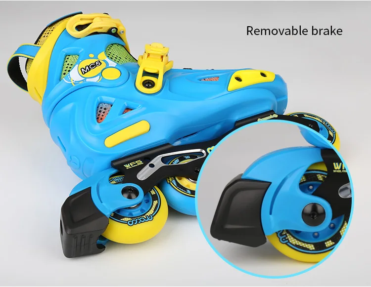 Регулируемые детские роликовые коньки macco MC5 blue