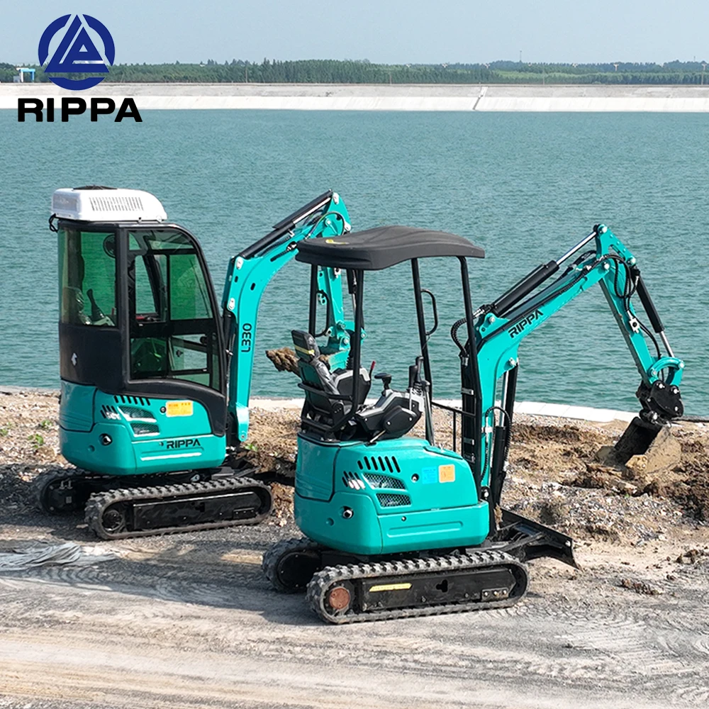 Free Shipping Excavator Manufacturer Home Use 1 1.8 T Micro Bagger 2 Ton Small Digger Excavator Mini Excavator