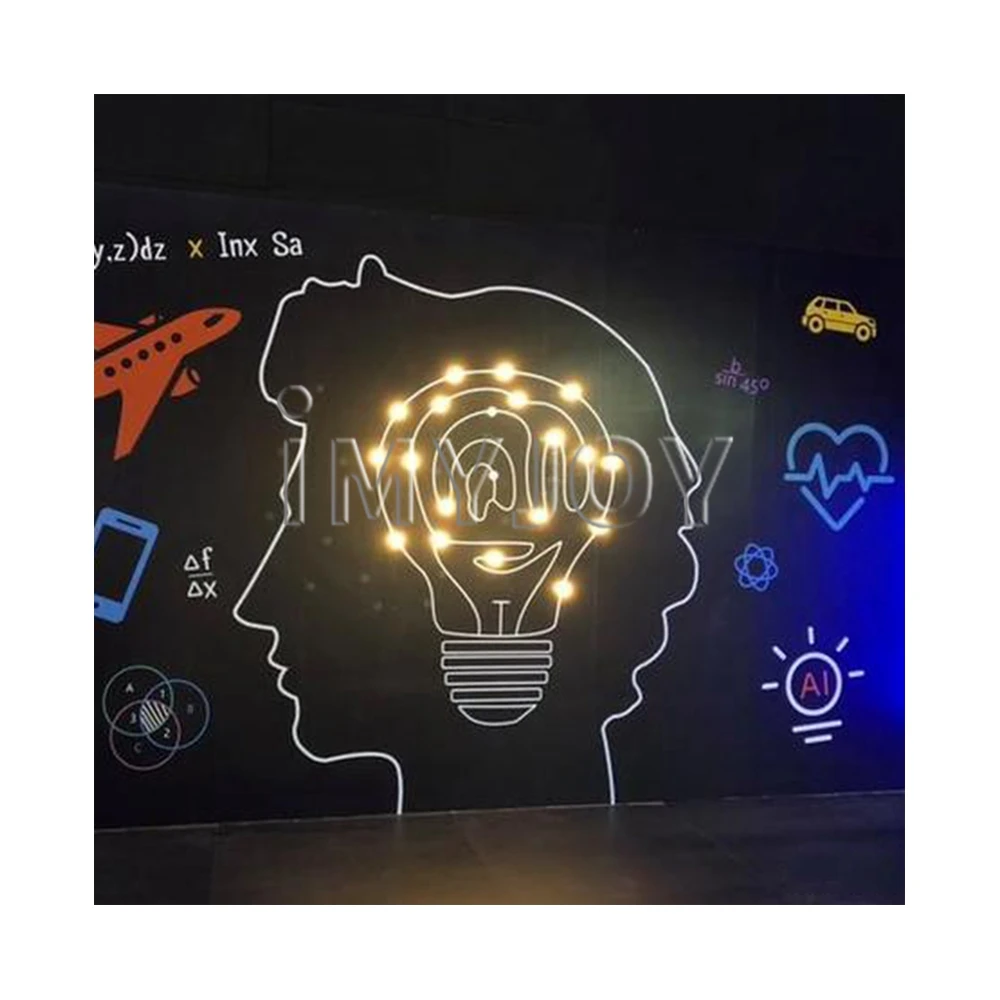 New technology booth game science brain wave sensor control lamp light luminescence game brain wave headband