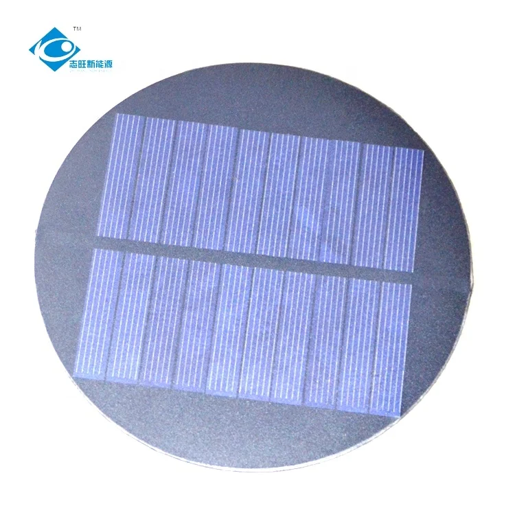 Innovative Product 6V ETFE/PET Semi Solar Panel Charger ZW-Dia120-PET Thin Film Flexible Poly Solar Panel