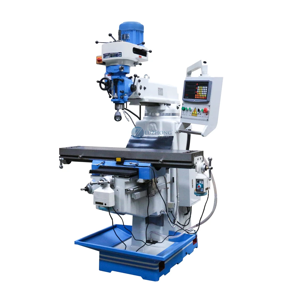 X6330 varaiable speed turret milling machine with  cutter feeder