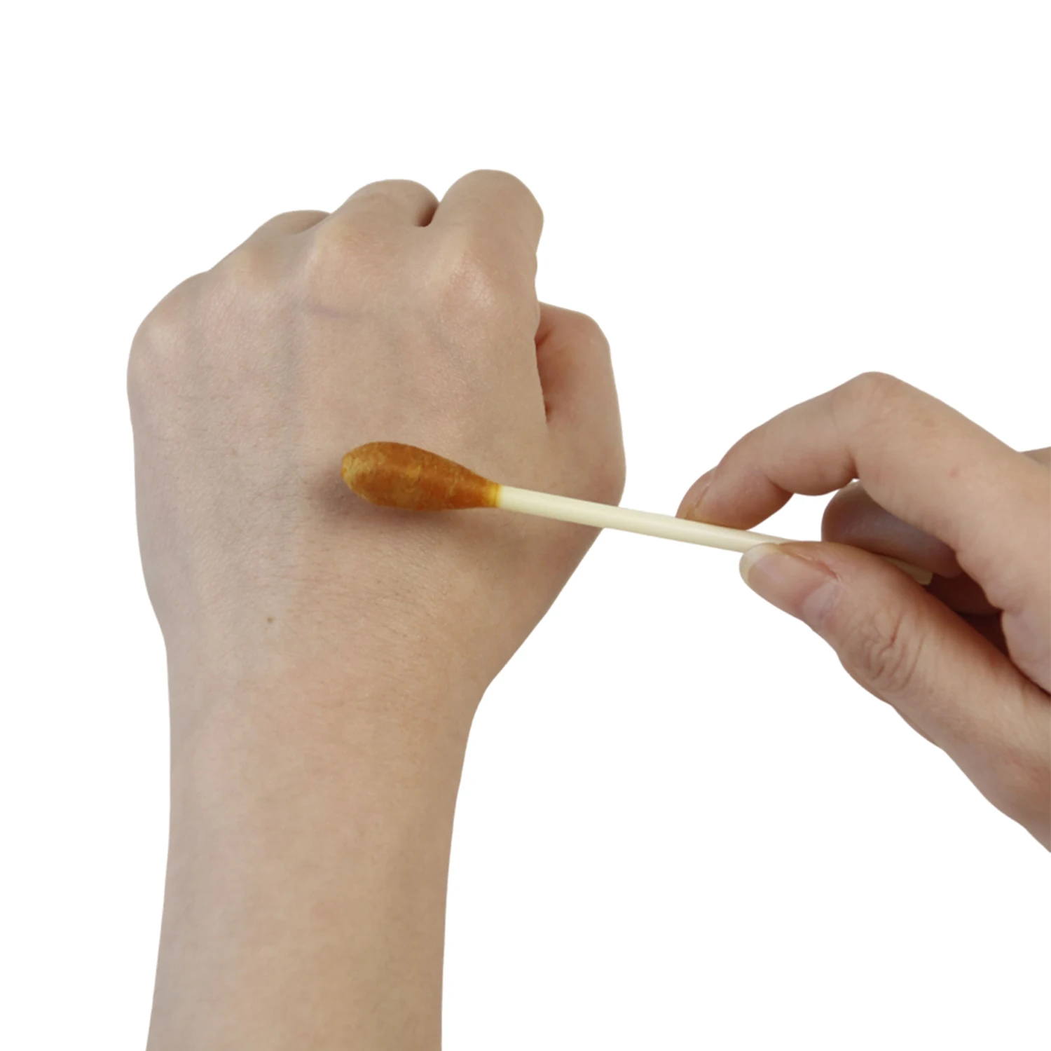 Povidone Iodine Swabsticks Convenient Antiseptic to Ensure Skin Preparation Brown 3 Swabsticks Per Foil Packet