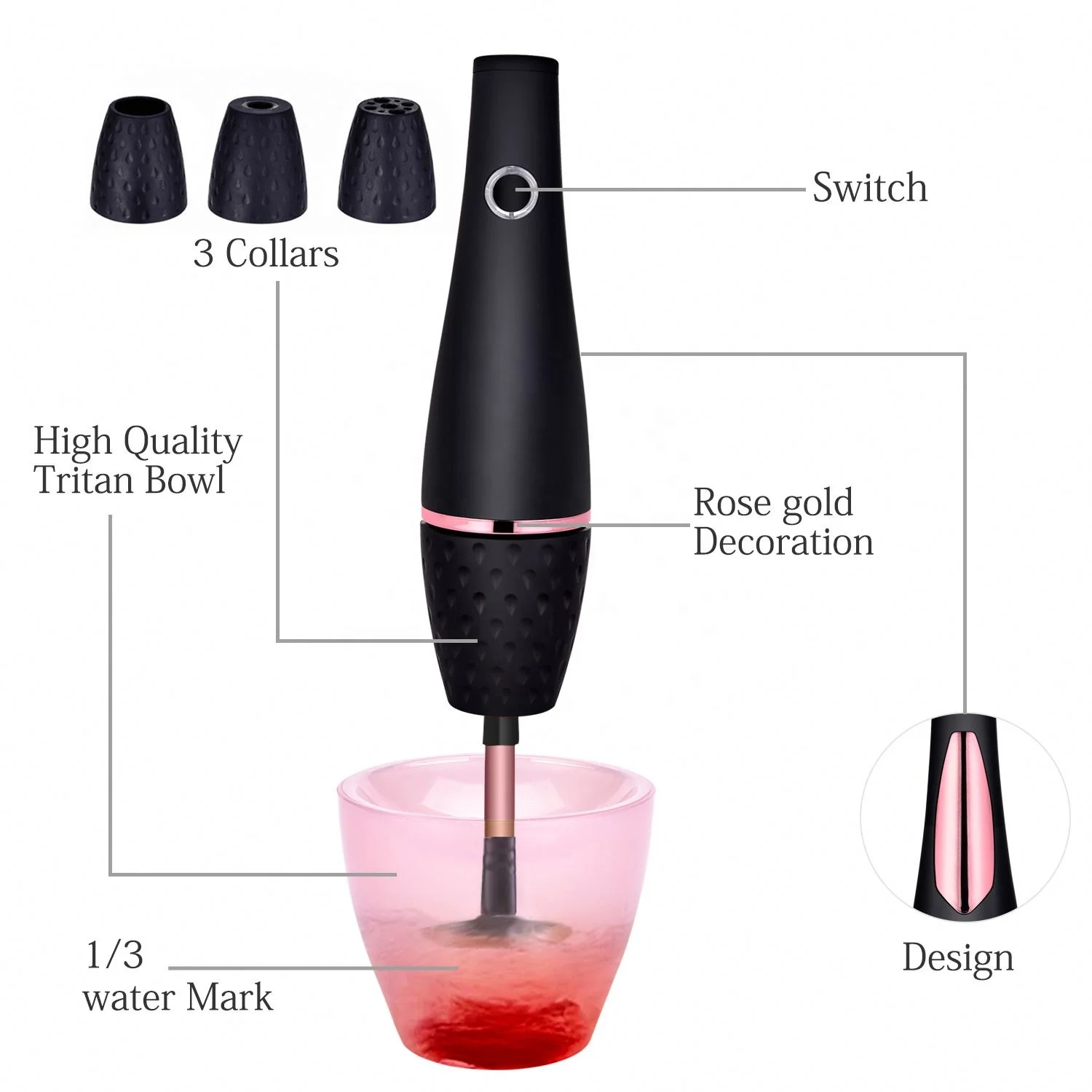 
Automatic Makeup Electronic Brushes Cleaning Dryer Machine Makeup Spinner All Size Makeup Brush Cleaner 
