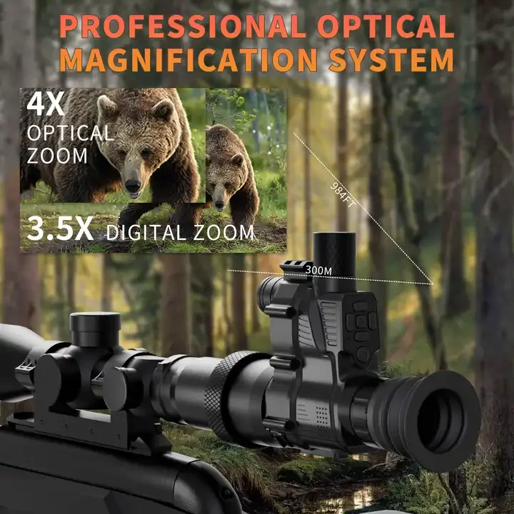LASERSHOT New IR Thermal Digital Telescope Night Hunting 1920*1080 CMOS SENSOR Infrared Optical 3X  WIFI monocular Night Vision