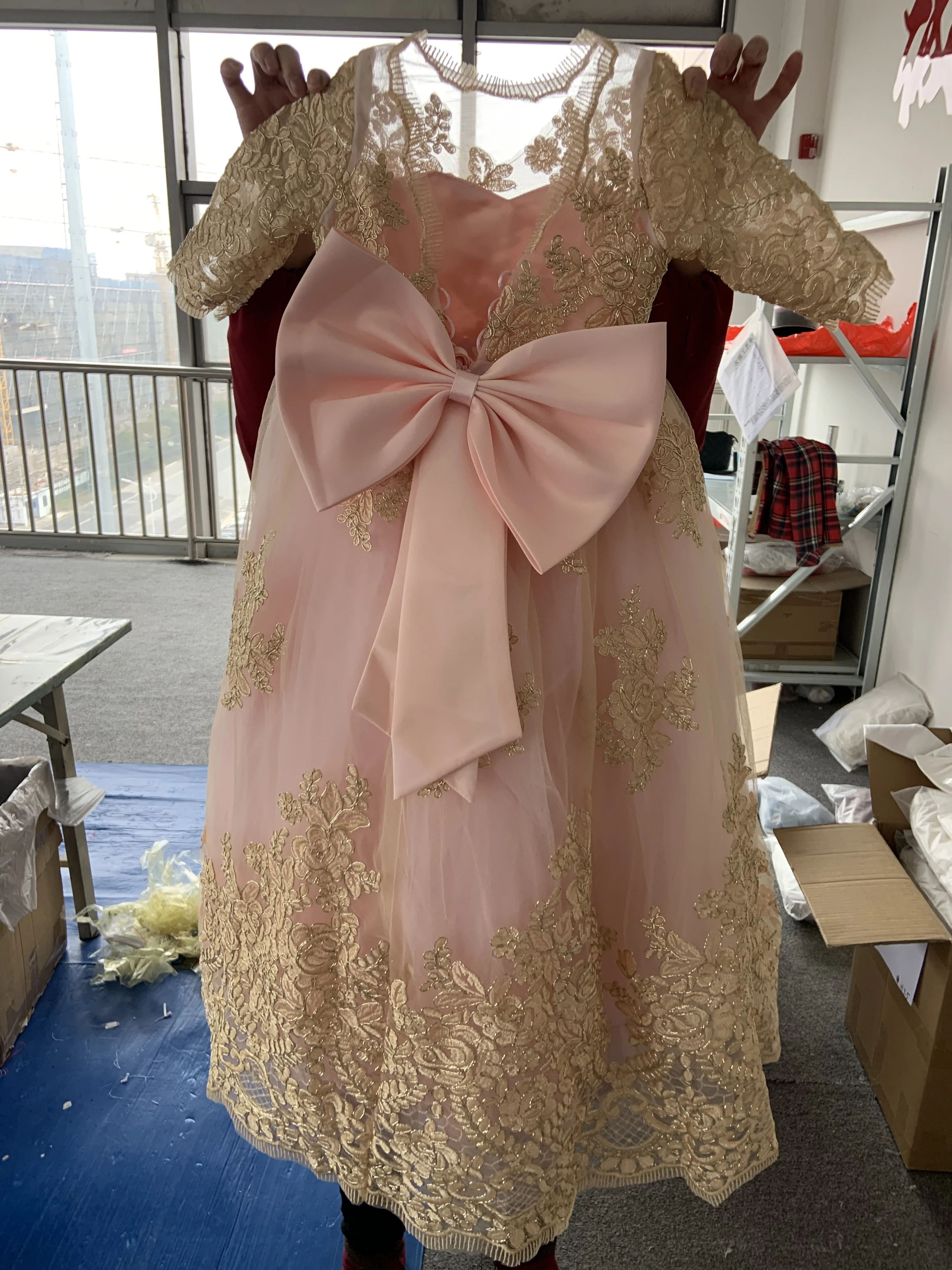 pink girls birthday party dresses kids ball gowns dress for little girls