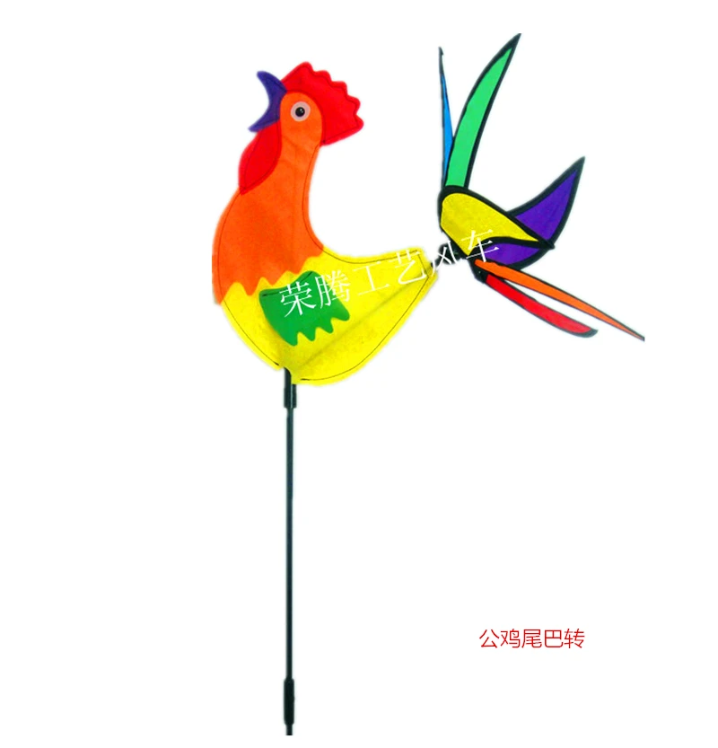 Лидер продаж, ветряная мельница из нетканого материала с мультяшными животными, декоративная ветряная мельница для кемпинга