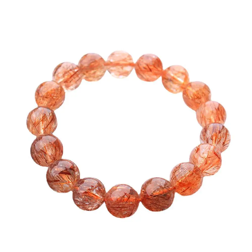 Jewelry Natural stone Black Red Gold Super Seven Bracelet Hair Crystal Single Ring Bracelet DIY Wholesale Factory Direct Sales