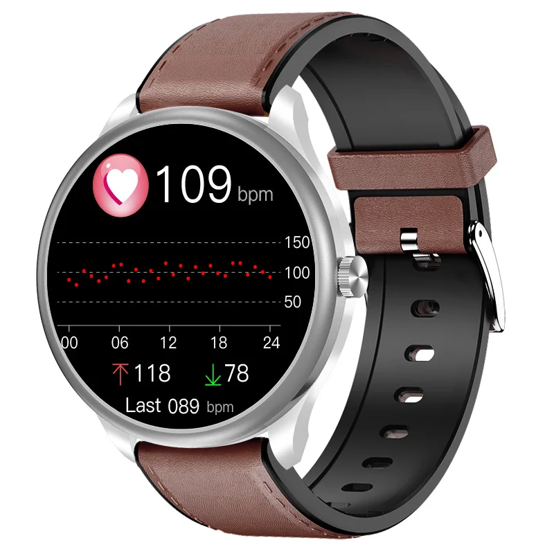 2022 Smart dynamic PPG&ECG monitoring smart tracker watch logo accept customization