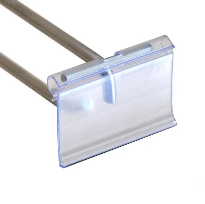 Free Sample Transparent Shelf Separator Display Label Price Data Strip