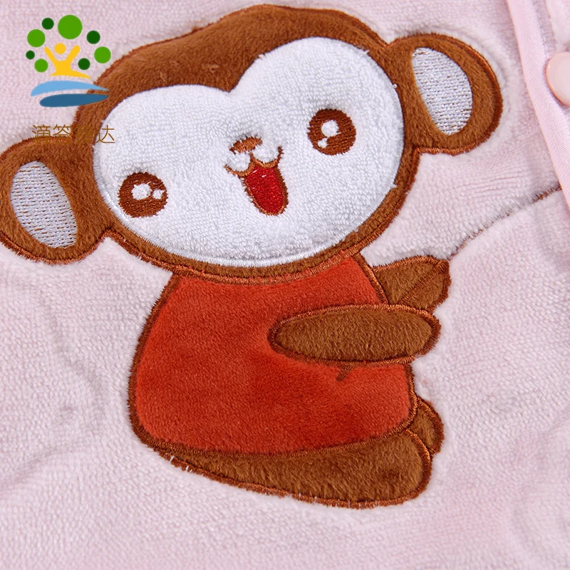 
Safe And Healthy velvet Baby girl Cardigan Vest Hooded Waistcoat 