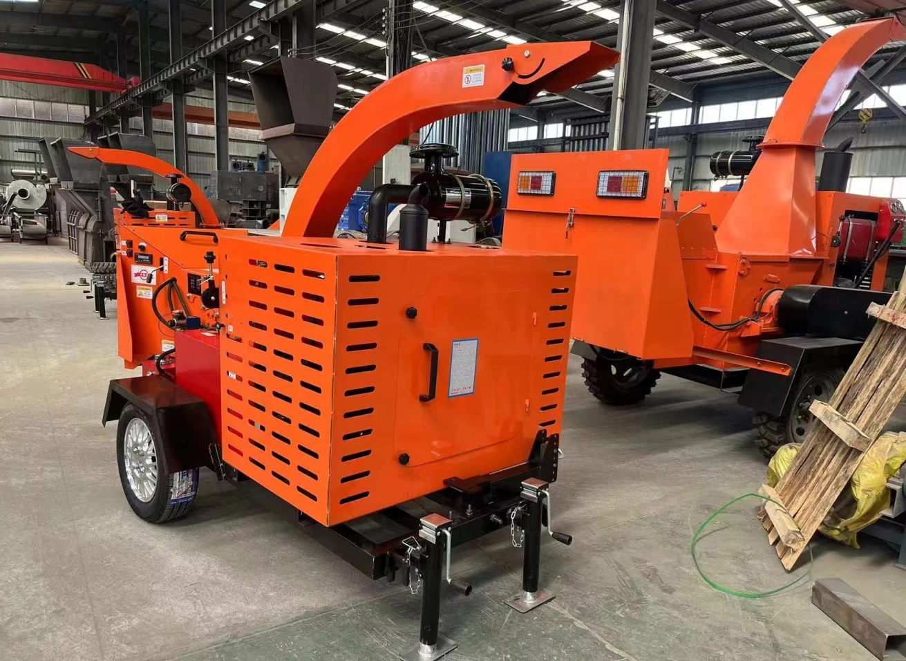 6130 auto feed wood chipper shredder for tree and branches CE approved