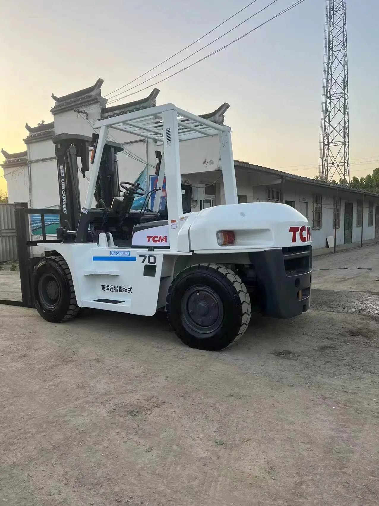 Good Price Used forklift truck TCM 70  7 ton   TCM 10 Ton  TCM16 ton With Original ISUZU Engine