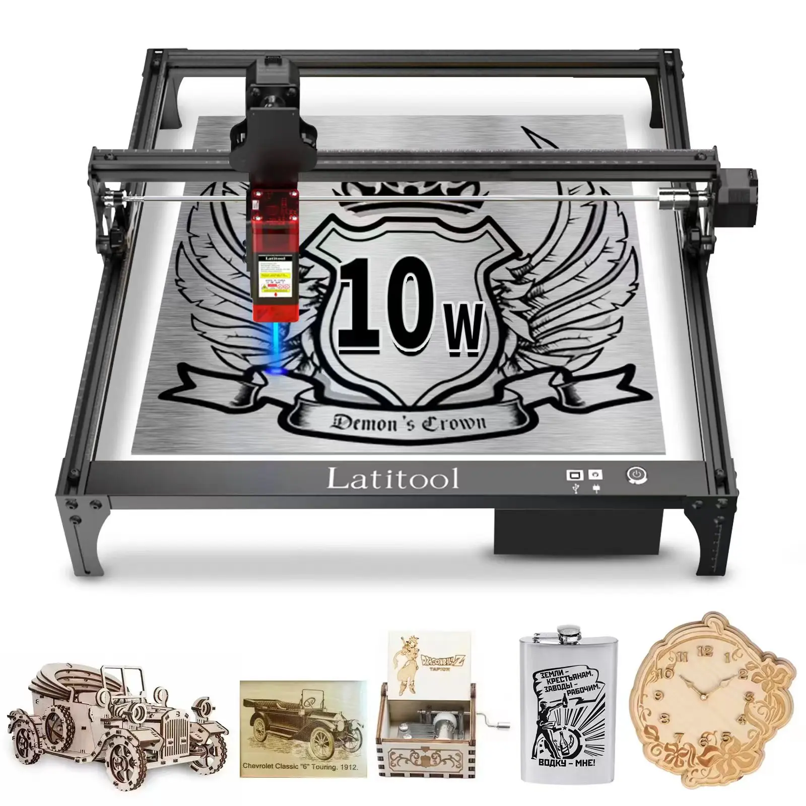 Latitool Brand Factory 10 kits F50 Buying Link Engraving Machine Engrave Laser Desktop Laser Engraving Machine