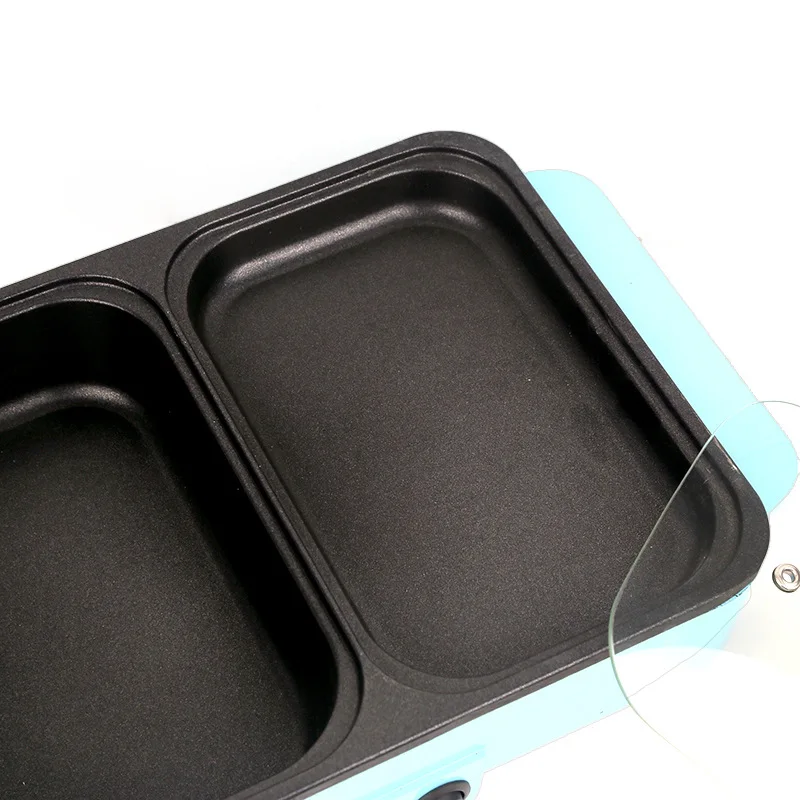 Небольшая Студенческая электрическая кастрюля для приготовления пищи, промыть и испечь одну кастрюлю, жарить и испечь двойного назначения, с антипригарным покрытием