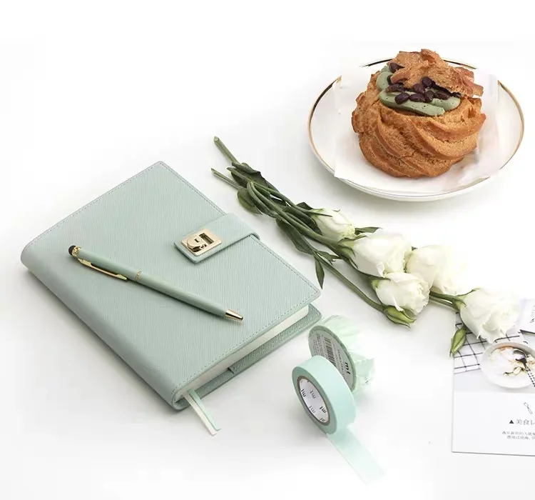 A5 Hardcover Personalized Planner Notebook with Lock