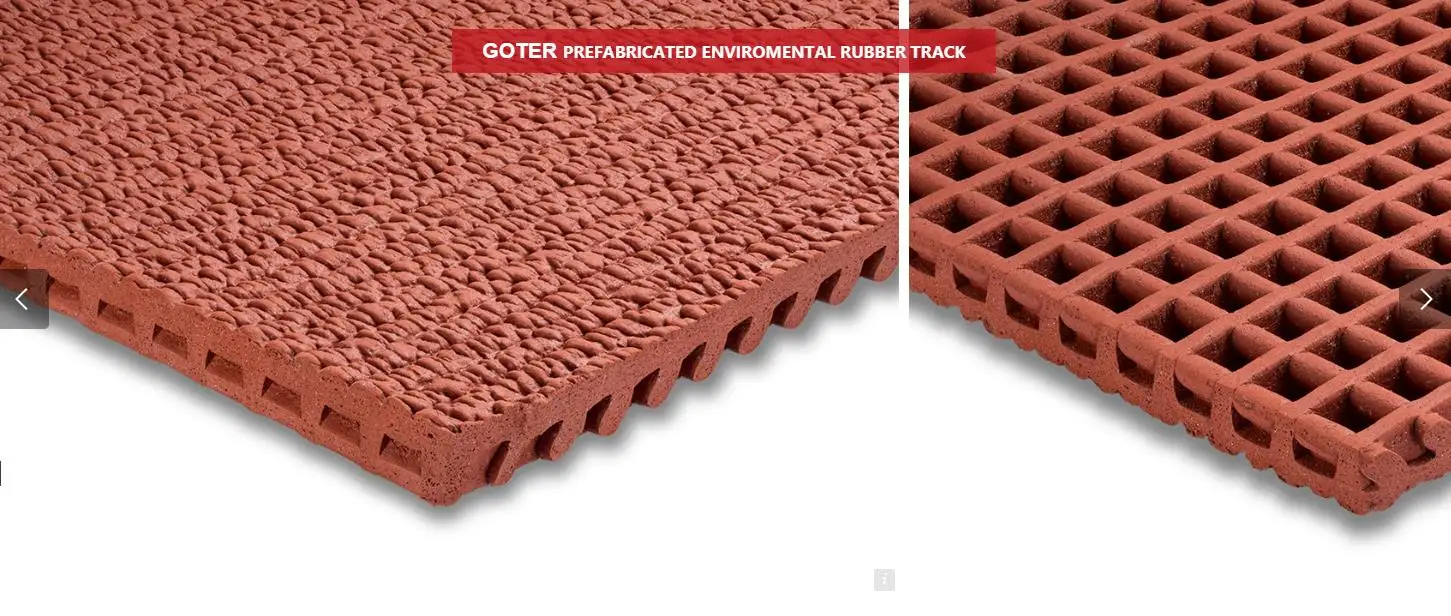 Easy Installation Athletic Tartan Prefabricated Sandwich Rubber Running Track