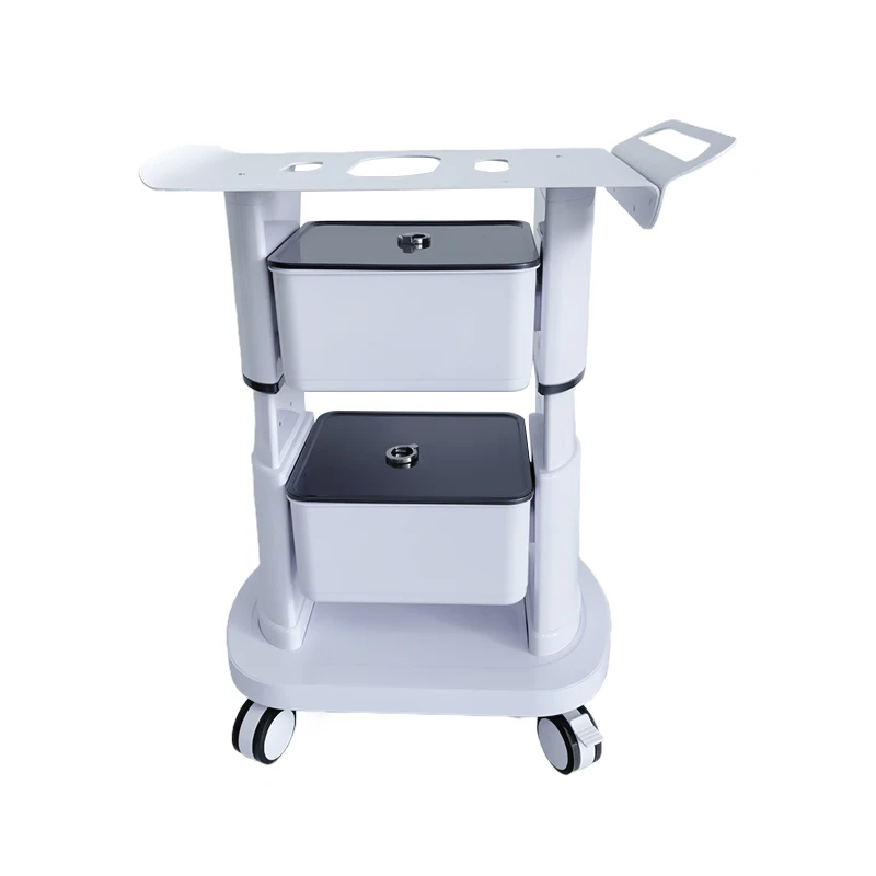 Mobile High-quality Hair Salon Styling Car Beauty Salon Tool Car Hair Salon Trolley  Double Drawer