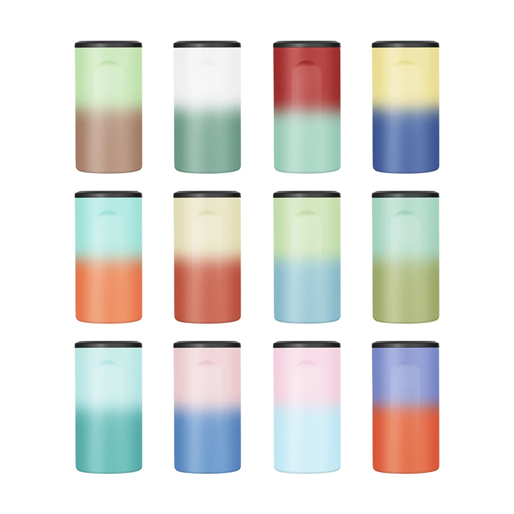  450ML Factory direct sale Wholesale Beer Can Cooler The new design non tipping can cooler 15 oz with handle