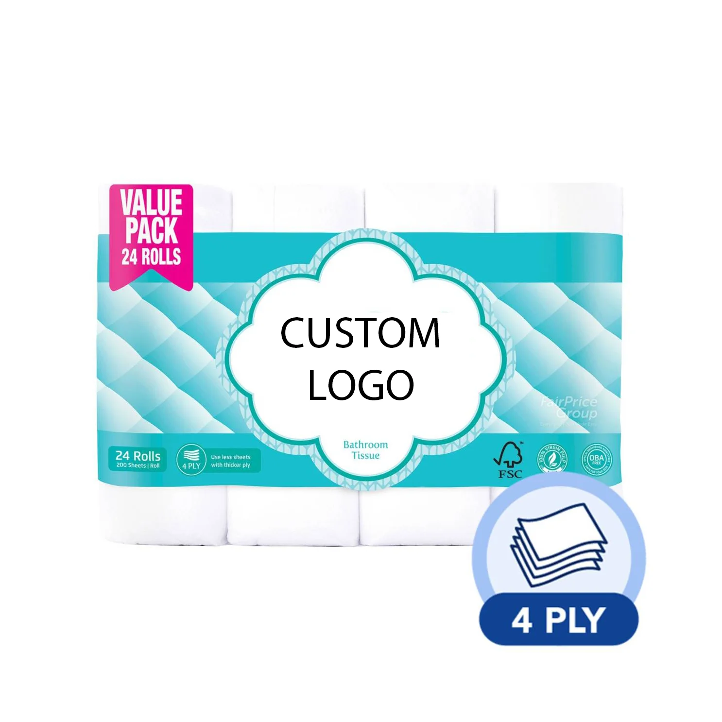 New Product 2 3 Ply Wholesale Price Toilet Paper Tissue Paper