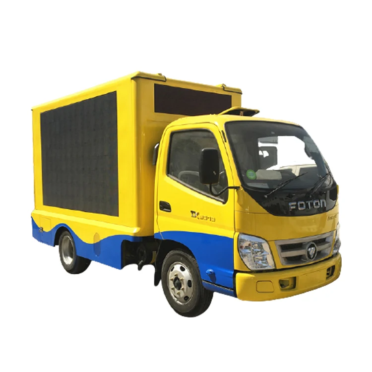 Hot Selling Foton 4x2 Outdoor Waterproof LED Mobile Advertising Trucks For Sale in Dubai