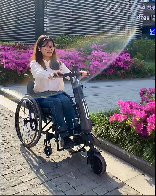 MIJO MT08 Newest Model CE Approved 36v 350w Electric Wheelchair Attachment Handbike With Suspension Fork For Wheelchair