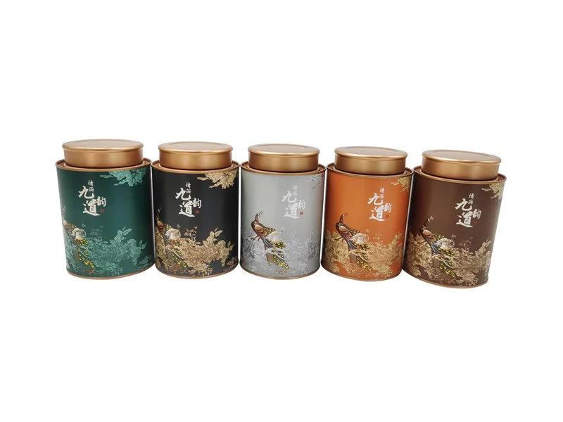 Custom Design Mix Colors Cardboard Eco Friendly Cans Tea Coffee Paper Card Canister Paper Tube Packaging