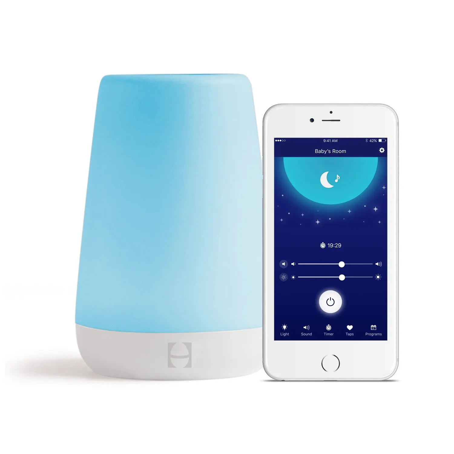 TIANHUA Professional Baby Sound Machine Indoor Simple Gift Wireless Kids Alarm Clock LED Color Change Bedroom NightLight