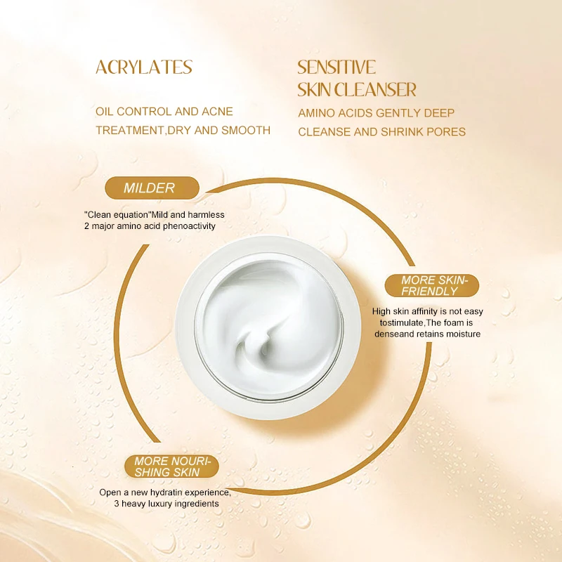 Moisturizing Organic Aloe Vera Korean Deep Cleansing Mousse Collagen tea tree Facial Cleanser Organic Foam Face Wash