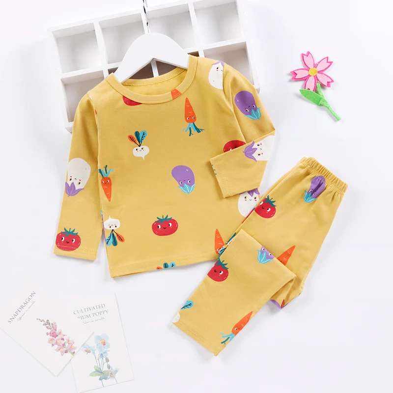 
Wholesale baby clothes sets family pajamas baby girl winter clothes children pajamas set 