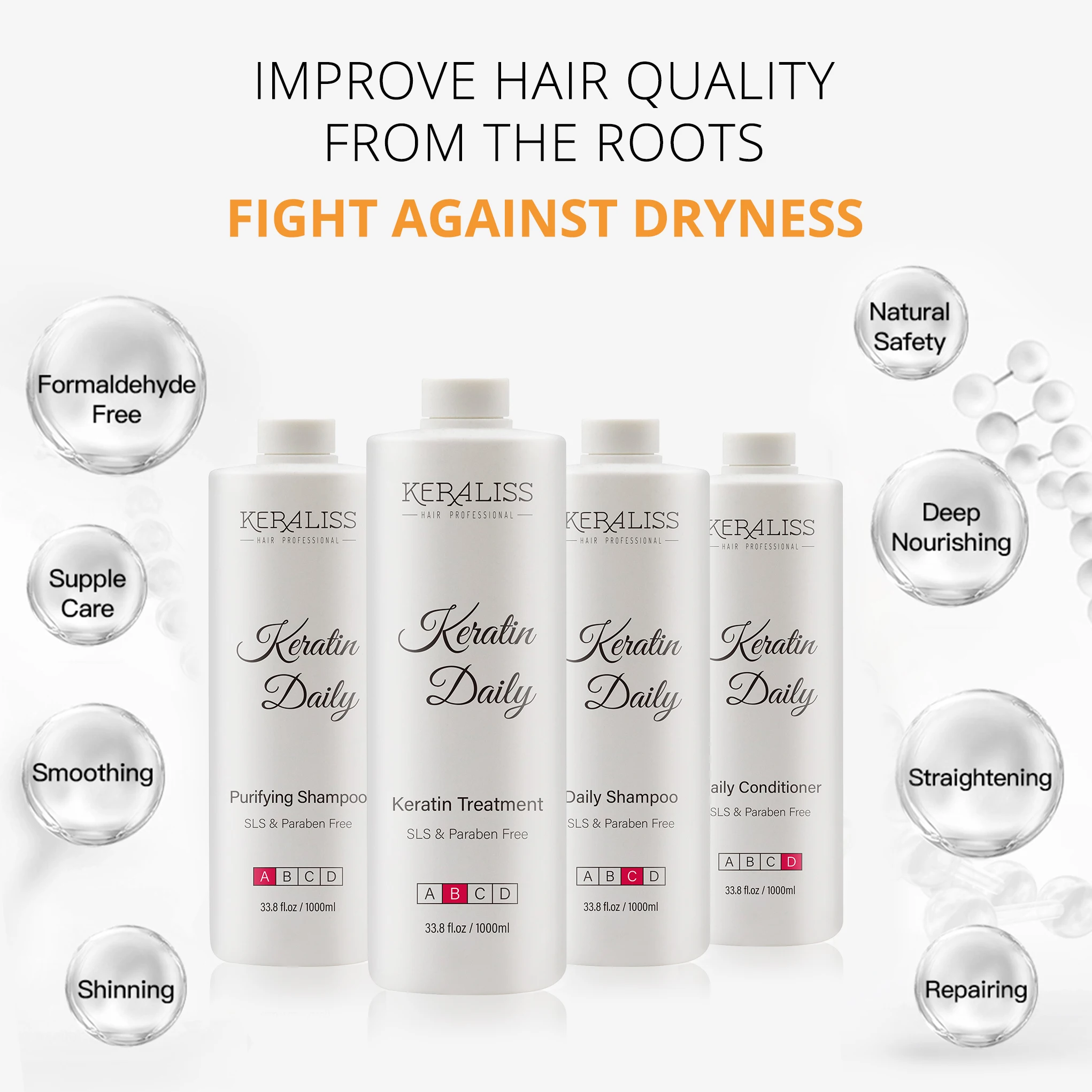 Factory Professional Brazilian Smooth For African Hair OEM Keratin Treatment