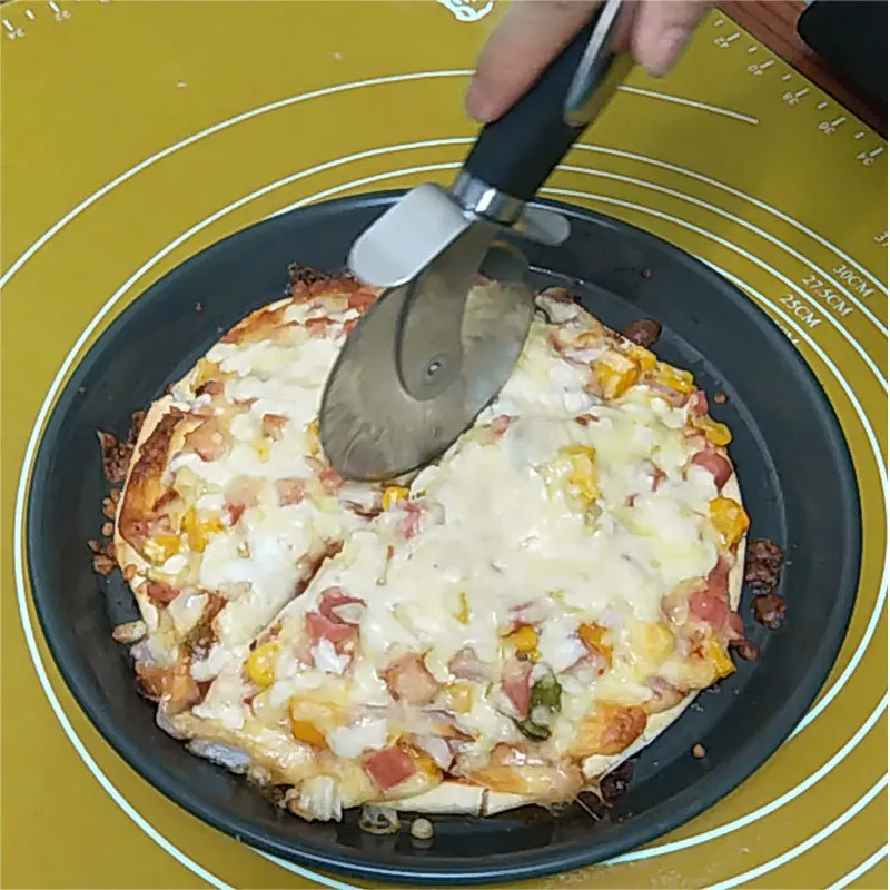 PP Handle Stainless Steel Pizza Roller Knife Slicer Wheel Pizza Cutter and Cheese Shovel Set