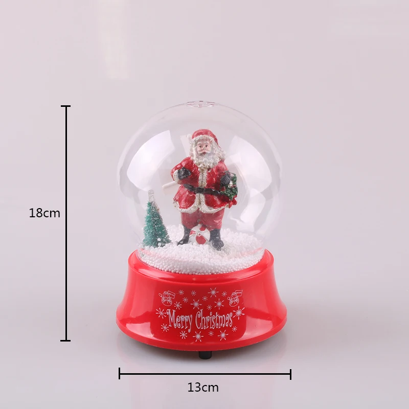 Оптовая продажа, музыкальный Снежинка из смолы, снежный шар на заказ, используемый для украшения дома, Рождественские огни, снежный шар