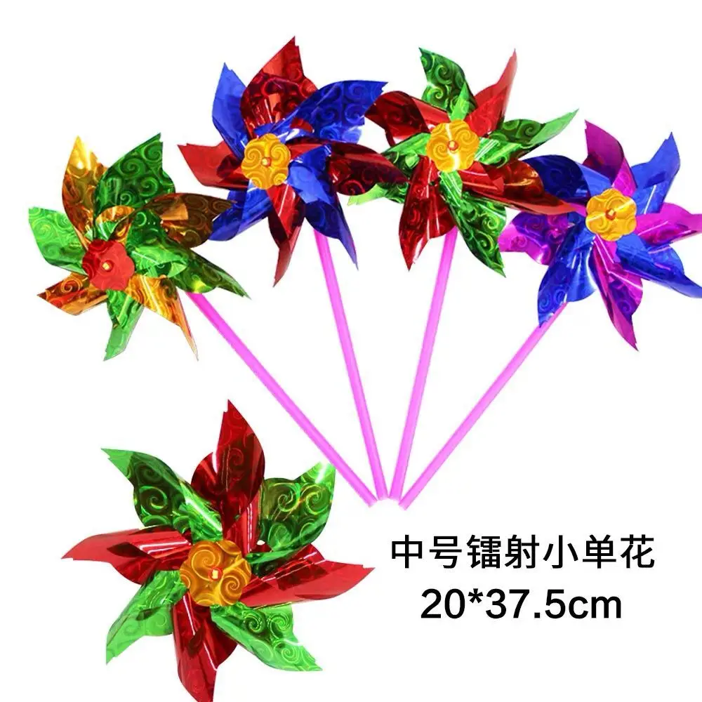 Pinwheel Carden festival supplies kids toy outdoor ornament wind spinner pinwheels PLASTIC windmill stakes
