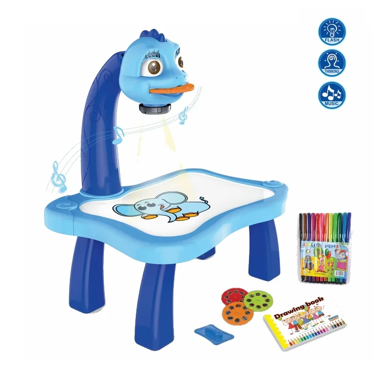 Детская игрушка с 24 узорами проектор стол для рисования (1600234215478)