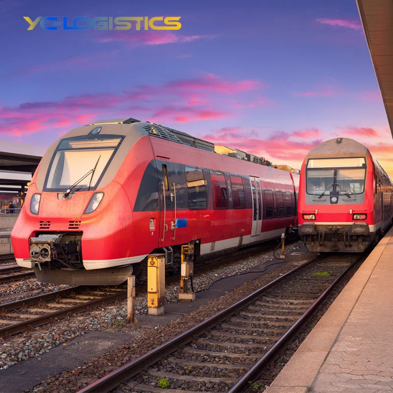railway shipping agent FBA DDP service fast train shipping  China to poland netherlands spain uk railway freight