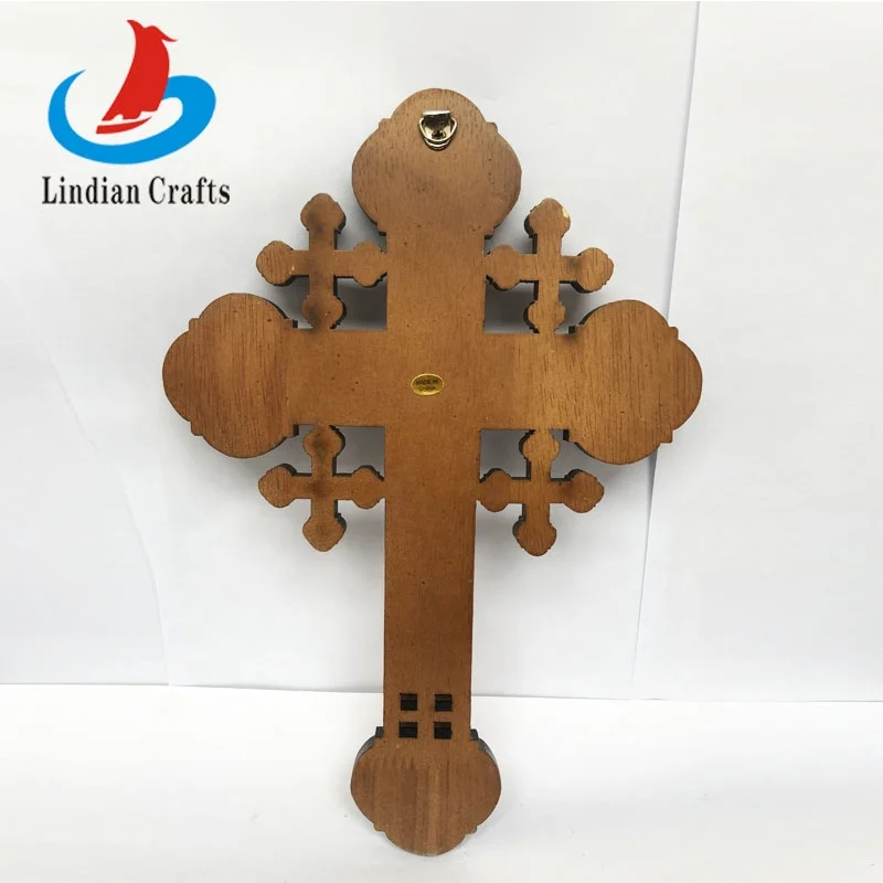 Wall Hanging Layered Olive Wood Crucifix Cross Wall Crucifix