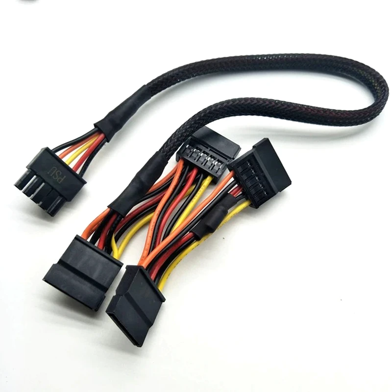 custom 5pin molex 3mm male to Sata 15pin Adapter Video Sata Power Cables