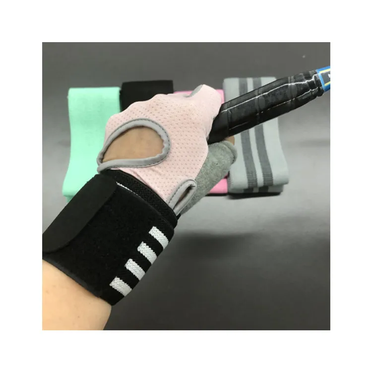 Лидер продаж, спортивные перчатки, износостойкие, дышащие, розовые перчатки для тренировок, тяжелая атлетика с поддержкой запястья