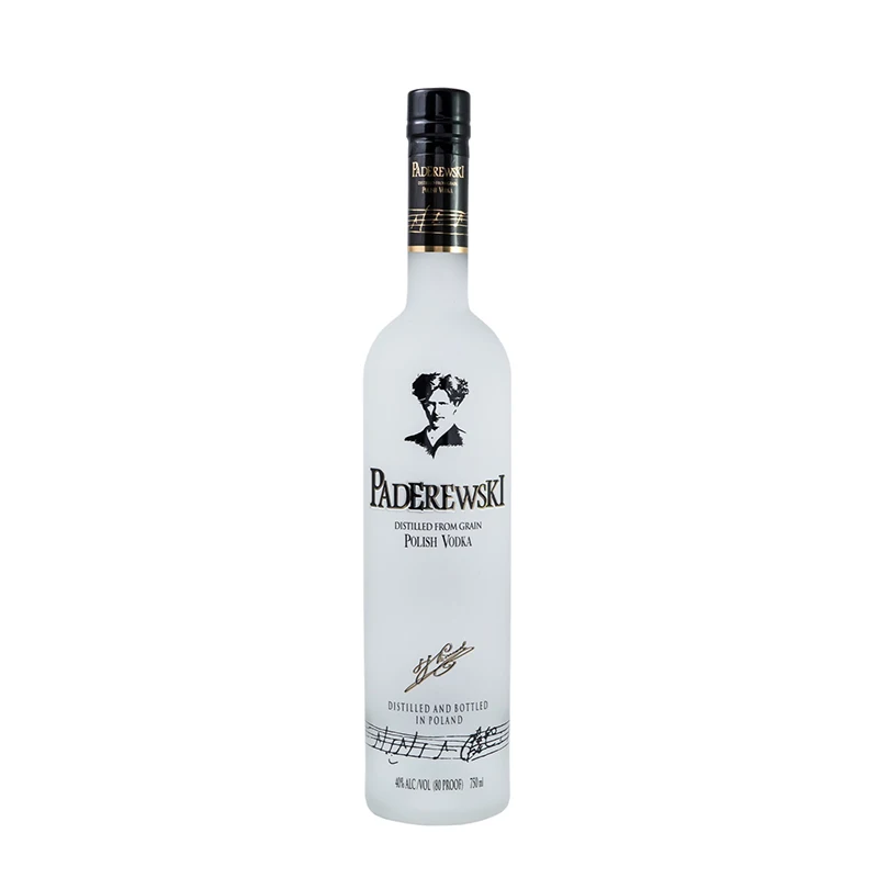 Premium Paderewski vodka 700ml + giftbox expensive appearance glass bottles packaging
