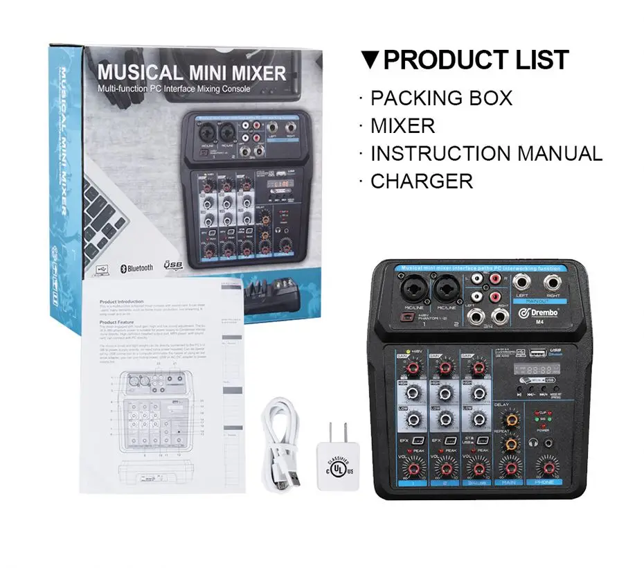 
Amazon Hot Sale Powered Mixer Consola With 8Ch Speaker Amplifier 