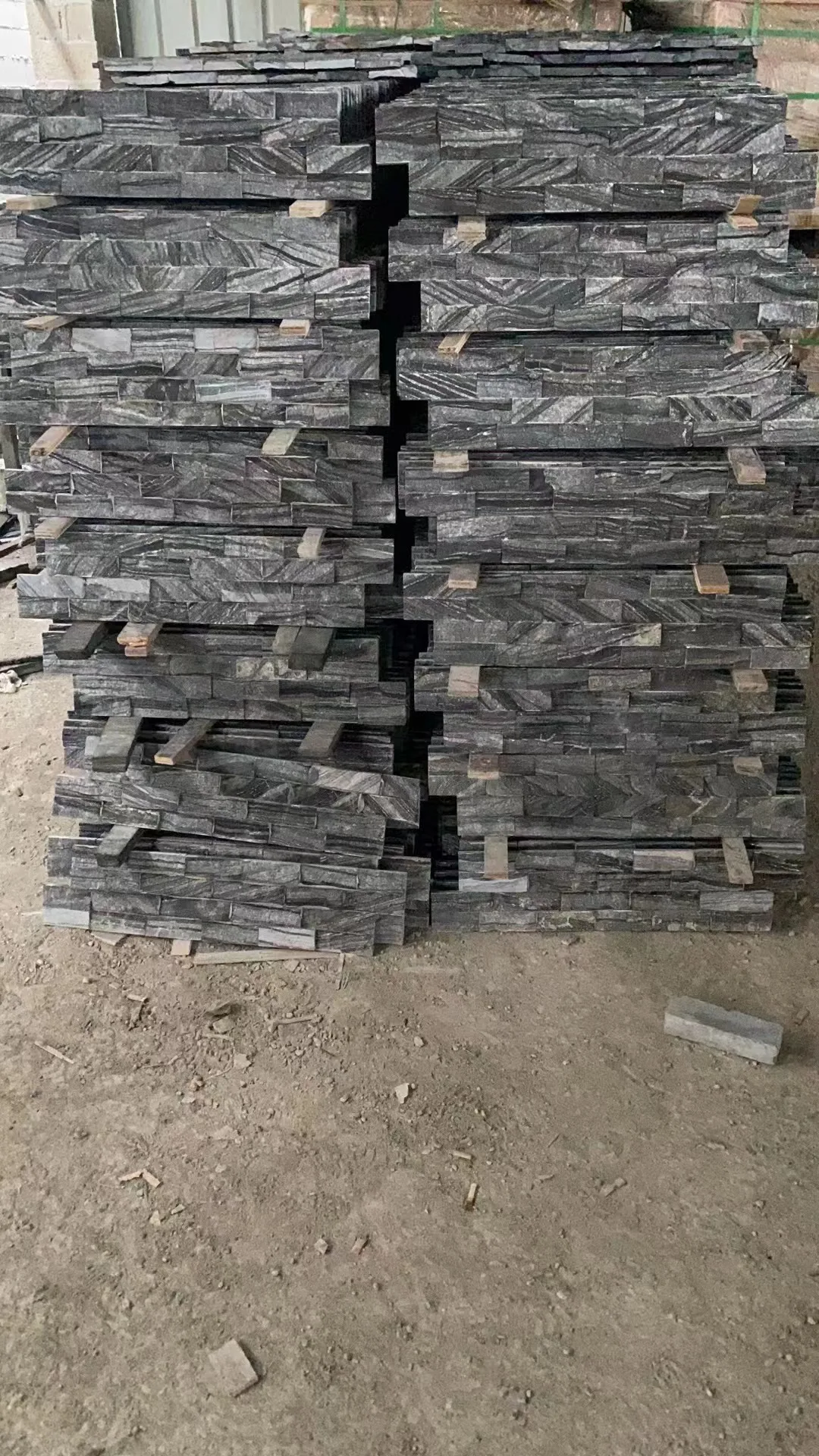 Natural culture stone black marble exterior wall house decoration wall cladding