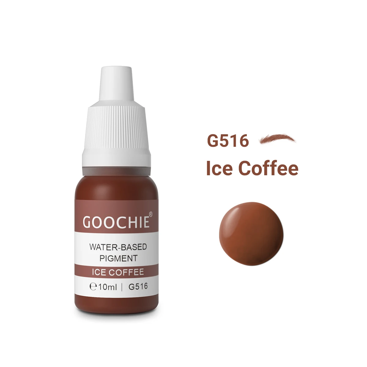Goochie Water Based Microblading Eyebrow Permanent Cosmetics Micro-pigments 10ml