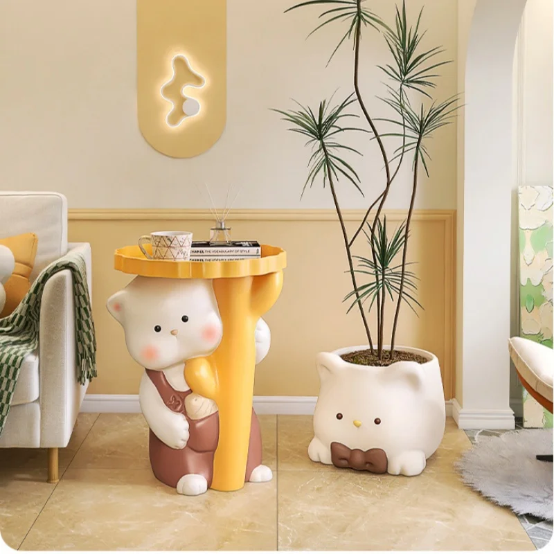 Creative Cartoon Cat Side A Few Living Room DIY Small Tea Table Ornaments Home Shelf Home Accessories Wholesale