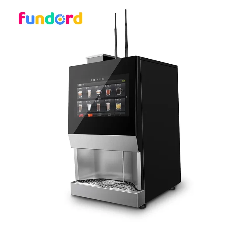 2024 fundord smart coffee macher поставщик машина торговый автомат для свежего молотого кофе полностью автоматический